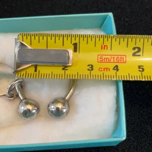 TIFFANY & CO | Silver Round Tag Key Ring - Vintage Collectible - Picture 8 of 8